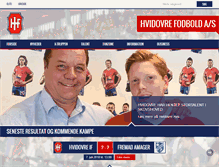 Tablet Screenshot of hvidovrefodbold.dk